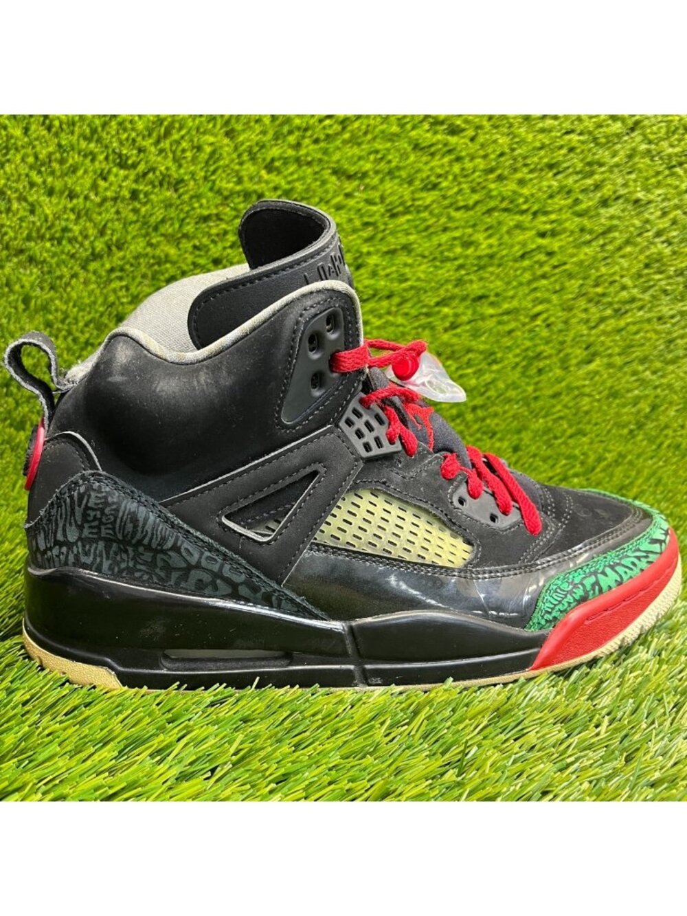 Nike Air Jordan Spizike Mens Size 9 Black Red Athletic Basketball Shoes Sneakers
